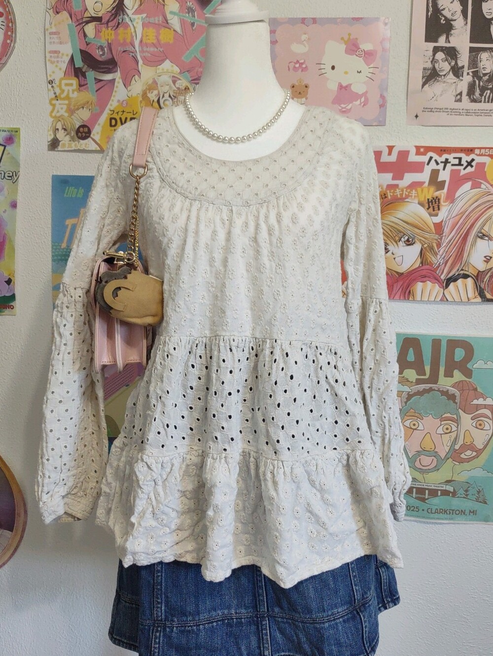 Anthropology Eyelet Blouse